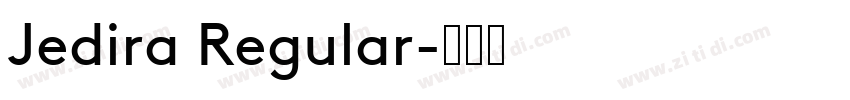 Jedira Regular字体转换
